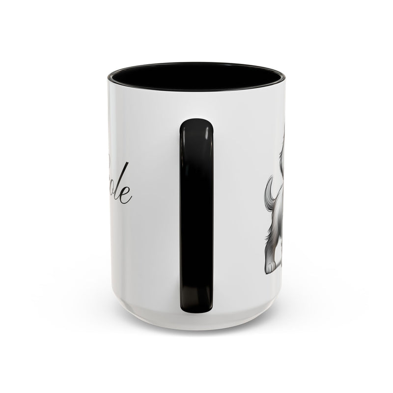 Personalized "Pawsitively Blessed!" Puppy Accent Coffee Mug (11, 15oz)