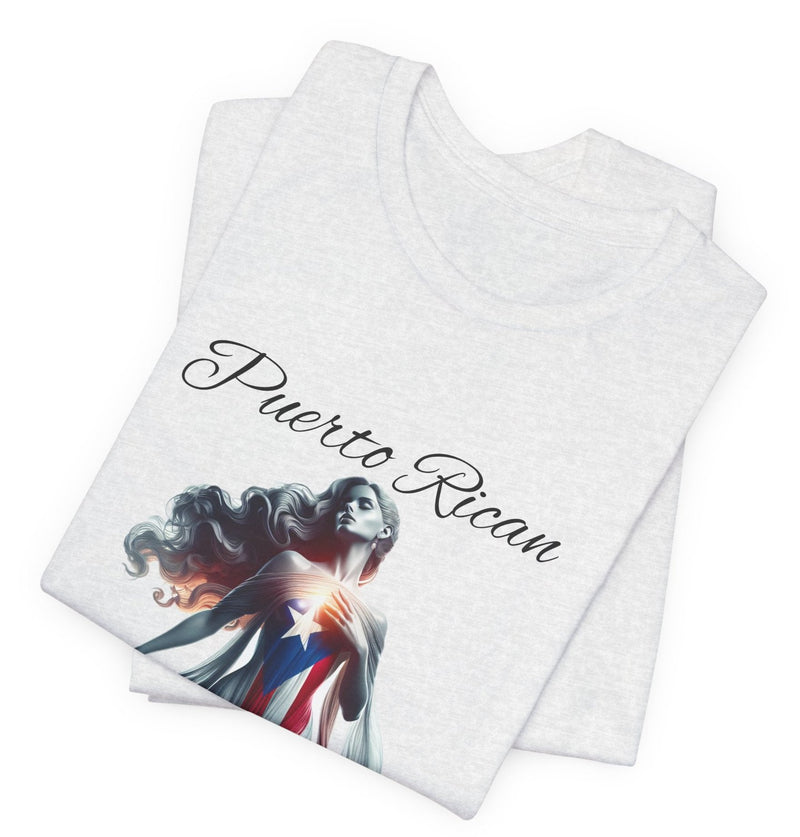 Puerto Rican Goddess - Puerto Rico Flag - Puertorriqueña - Diosa Puertorriqueña, Jersey Short Sleeve Tee