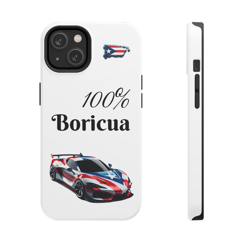 iPhone Tough Case - 100% Boricua - Puerto Rico Flag - Weeeepa!