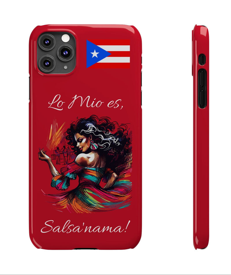 iPhone "Lo Mio Es Salsa'nama" Phone Case - Rico Flag π΅π·π₯ -Weeeepa!