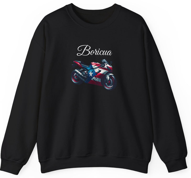Boricua Puerto Rico Flag Motorcycle Sweatshirt