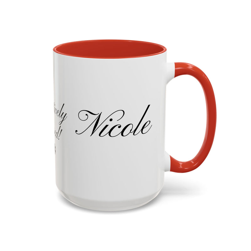Personalized "Pawsitively Blessed!" Puppy Accent Coffee Mug (11, 15oz)