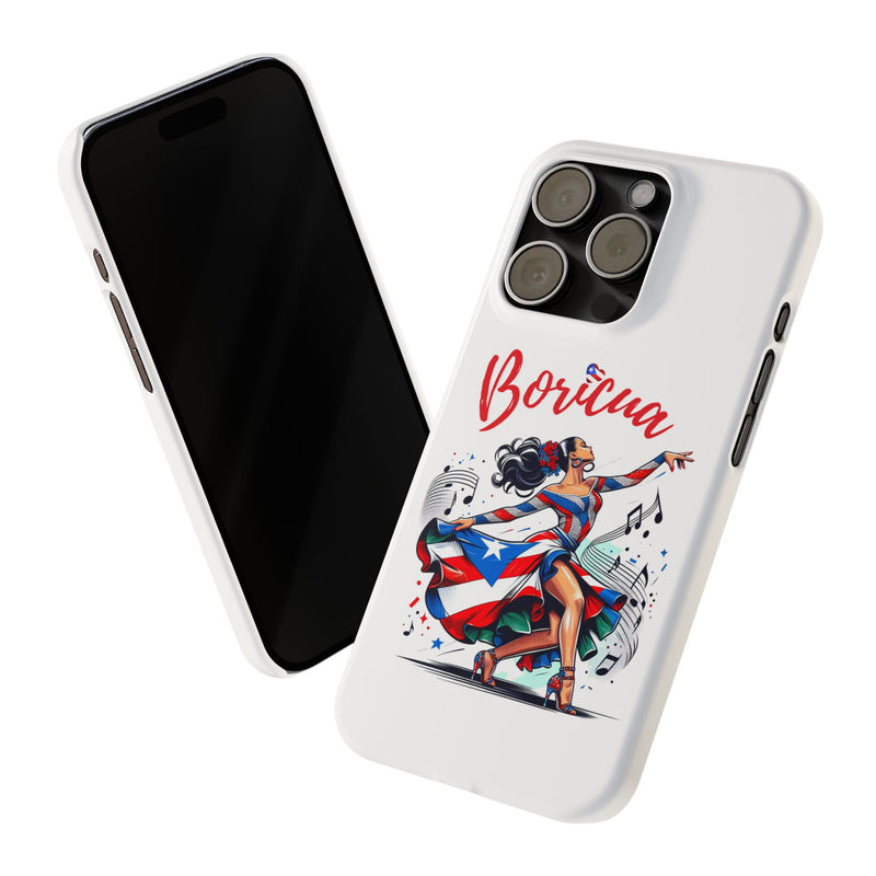 Boricua Puerto Rico Flag π΅π·π₯ White Slim Phone Cases -Weeeepa!, Puertoriquena