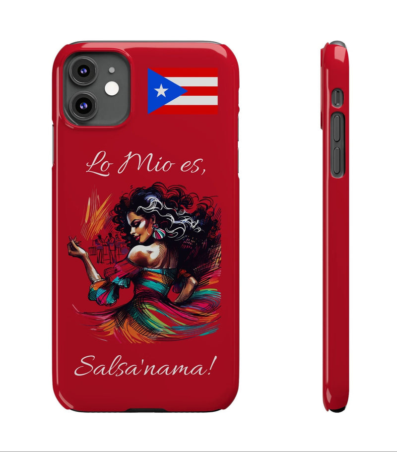 iPhone "Lo Mio Es Salsa'nama" Phone Case - Rico Flag π΅π·π₯ -Weeeepa!