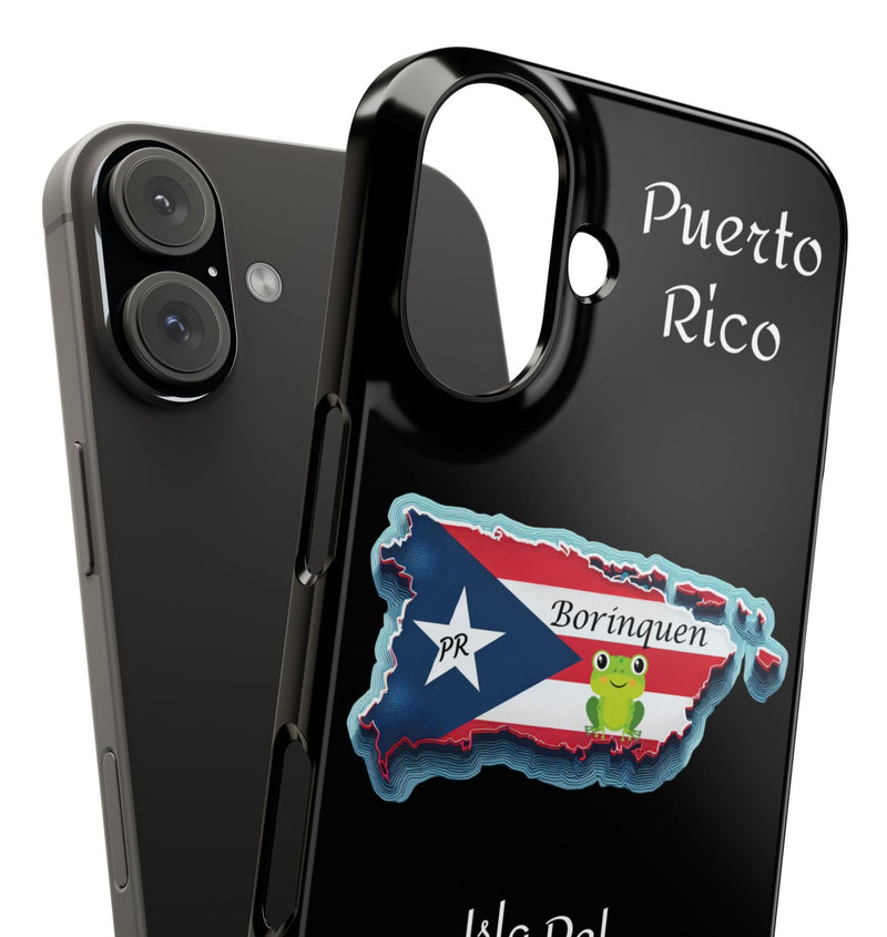 Personalized iPhone Puerto Rican Flag - Black Slim Cases - Rico Flag π΅π·π₯ -Weeeepa!, Puertoriquena