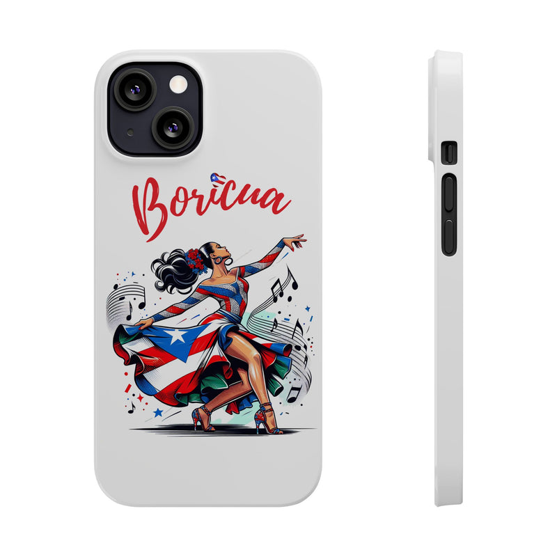Boricua Puerto Rico Flag π΅π·π₯ White Slim Phone Cases -Weeeepa!, Puertoriquena