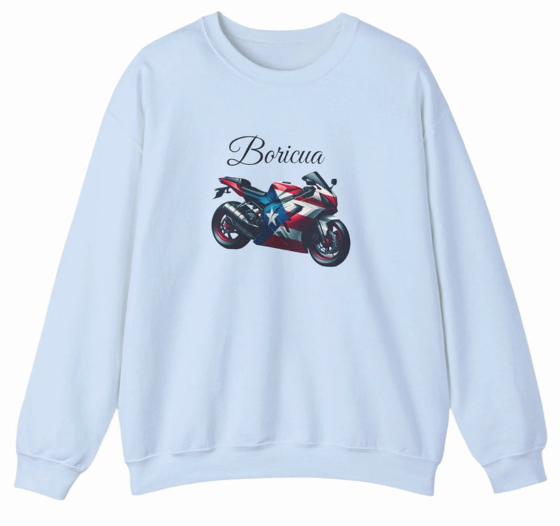 Boricua Puerto Rico Flag Motorcycle Sweatshirt