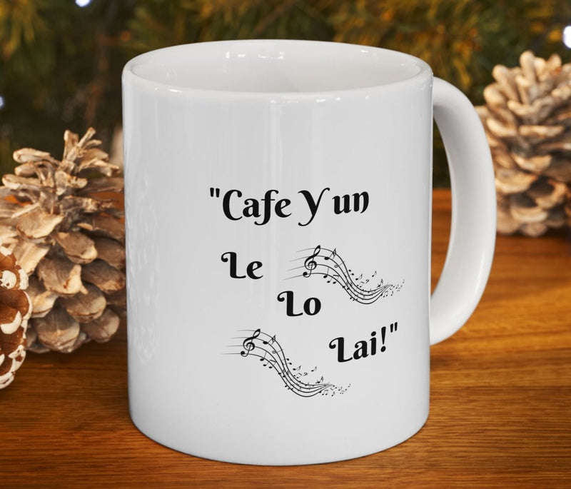 “I ❤️ Puerto Rico - Coquí Serenade" - "Café y un Le Lo Lai," - Mug 11oz