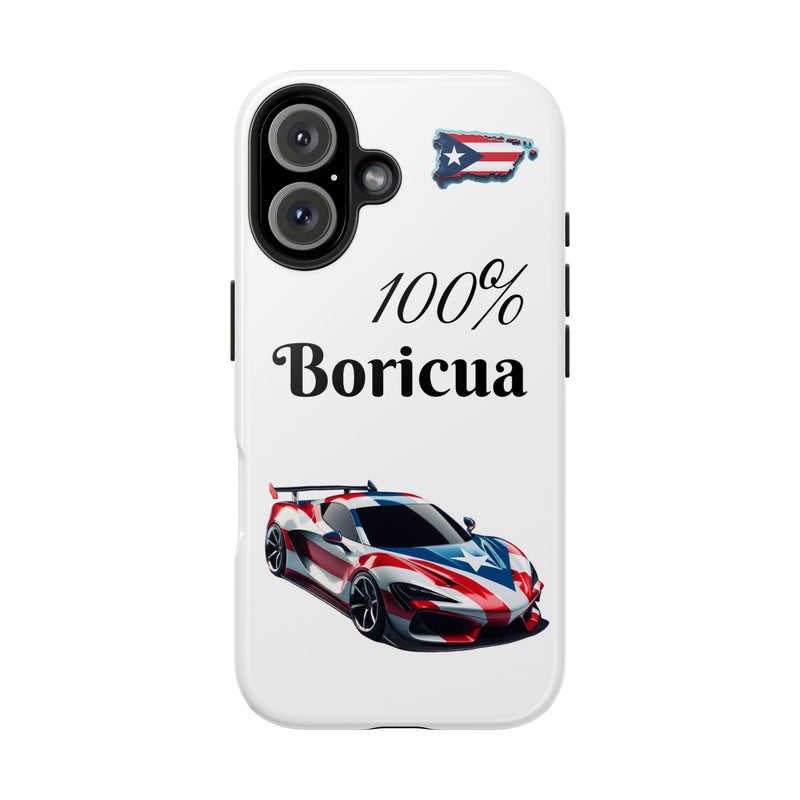 iPhone Tough Case - 100% Boricua - Puerto Rico Flag - Weeeepa!