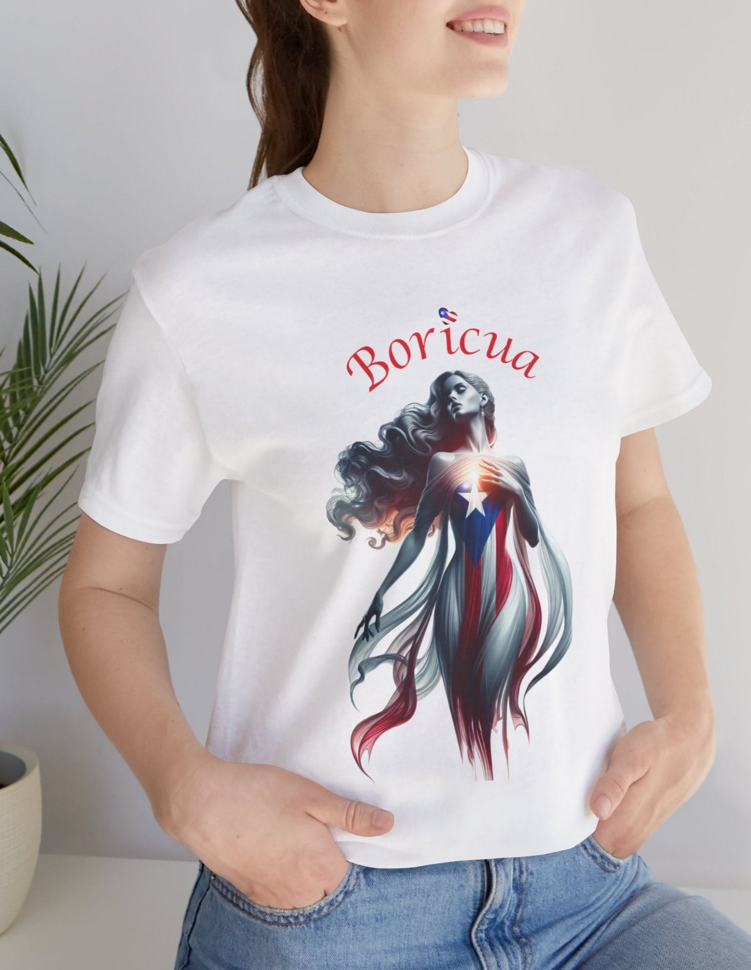 Boricua Jersey Short Sleeve Tee - Puerto Rico Flag, Latina, Borinquen, Soy Puertorriqueña, Orgullosa Boricua