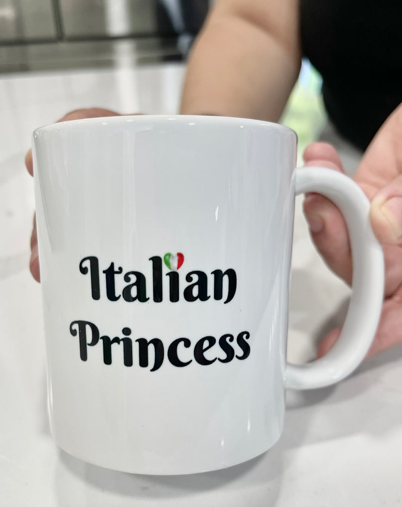 Italian Princess Mug 11oz - Italian Flag Mug