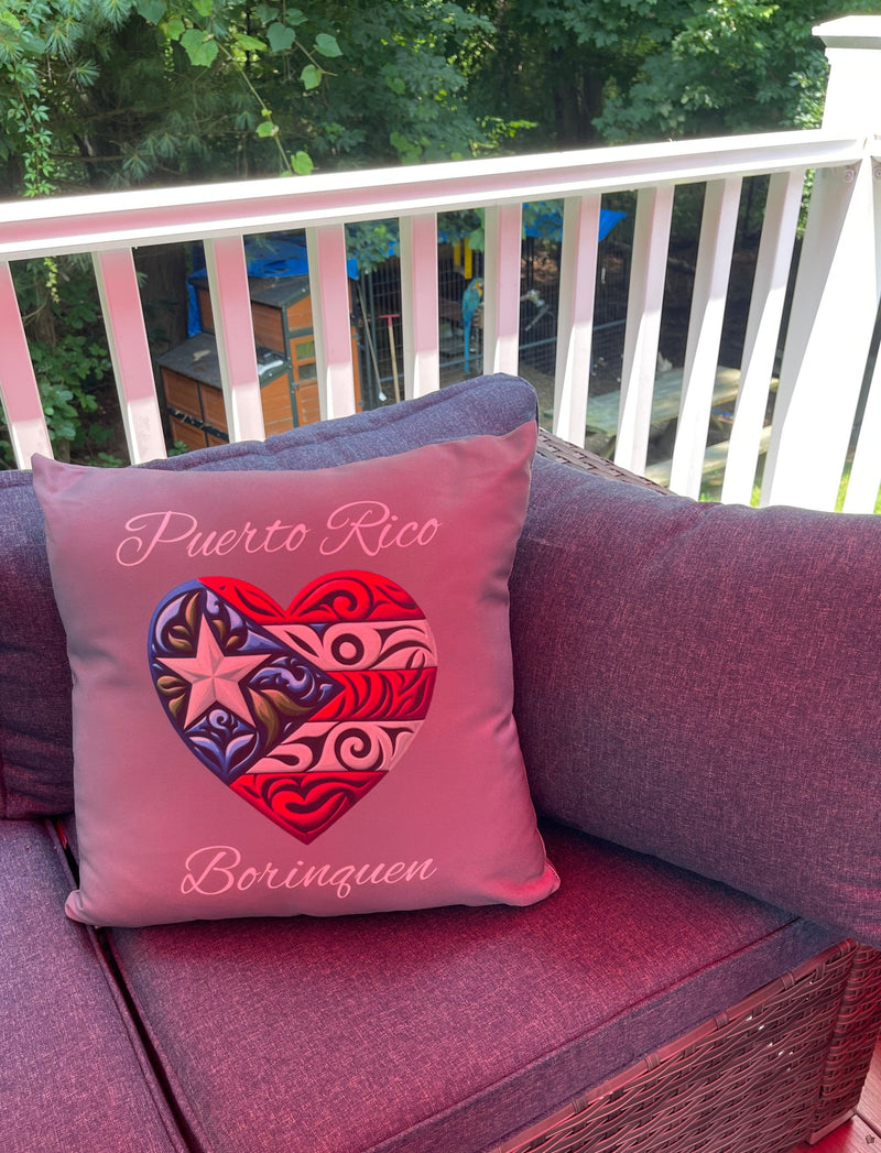 PUERTO RICO FLAG 🇵🇷 DESIGN - Polyester Square Pillow