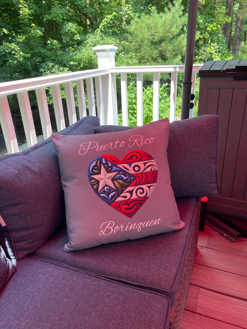 PUERTO RICO FLAG 🇵🇷 DESIGN - Polyester Square Pillow