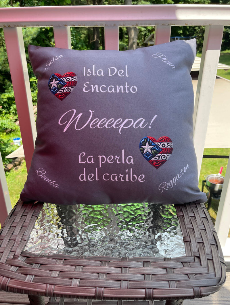 PUERTO RICO FLAG 🇵🇷 DESIGN - Polyester Square Pillow