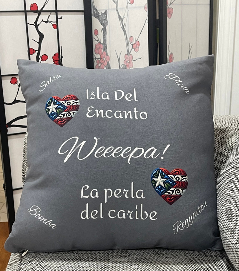 PUERTO RICO FLAG 🇵🇷 DESIGN - Polyester Square Pillow