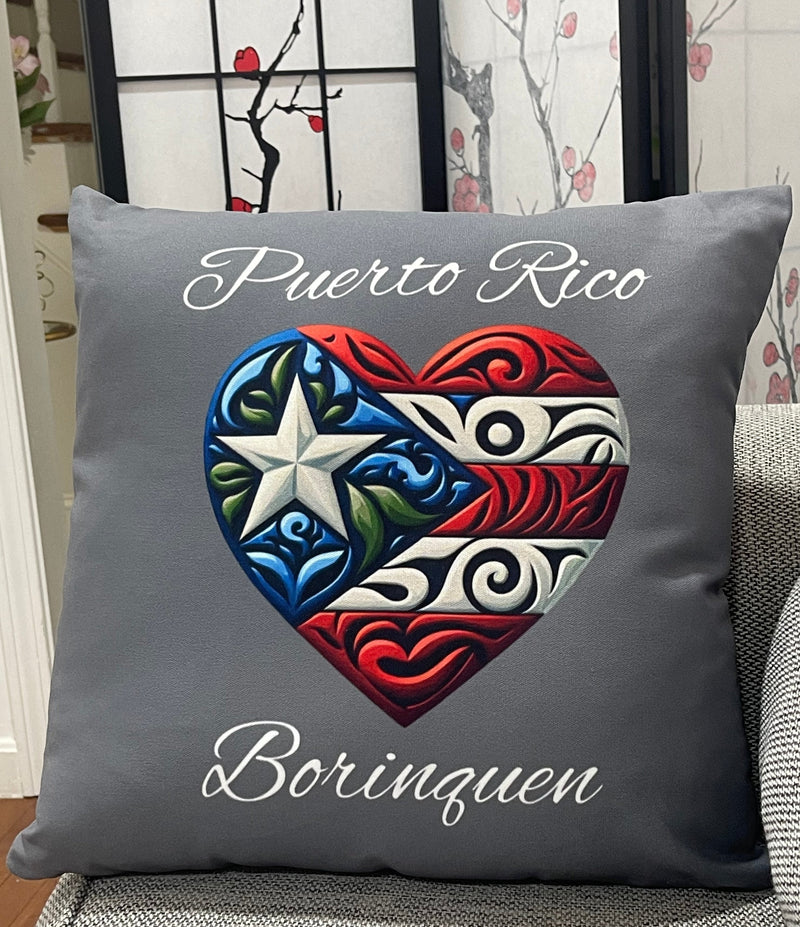PUERTO RICO FLAG 🇵🇷 DESIGN - Polyester Square Pillow