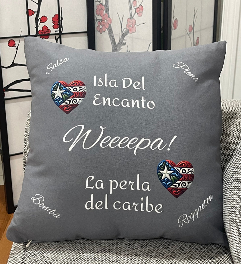 PUERTO RICO FLAG 🇵🇷 DESIGN - Polyester Square Pillow