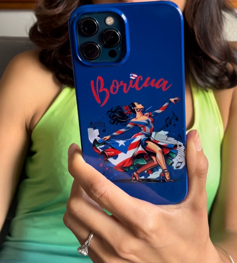 Boricua Puerto Rico Flag π΅π·π₯ Blue Slim Phone Cases -Weeeepa!, Puertoriquena