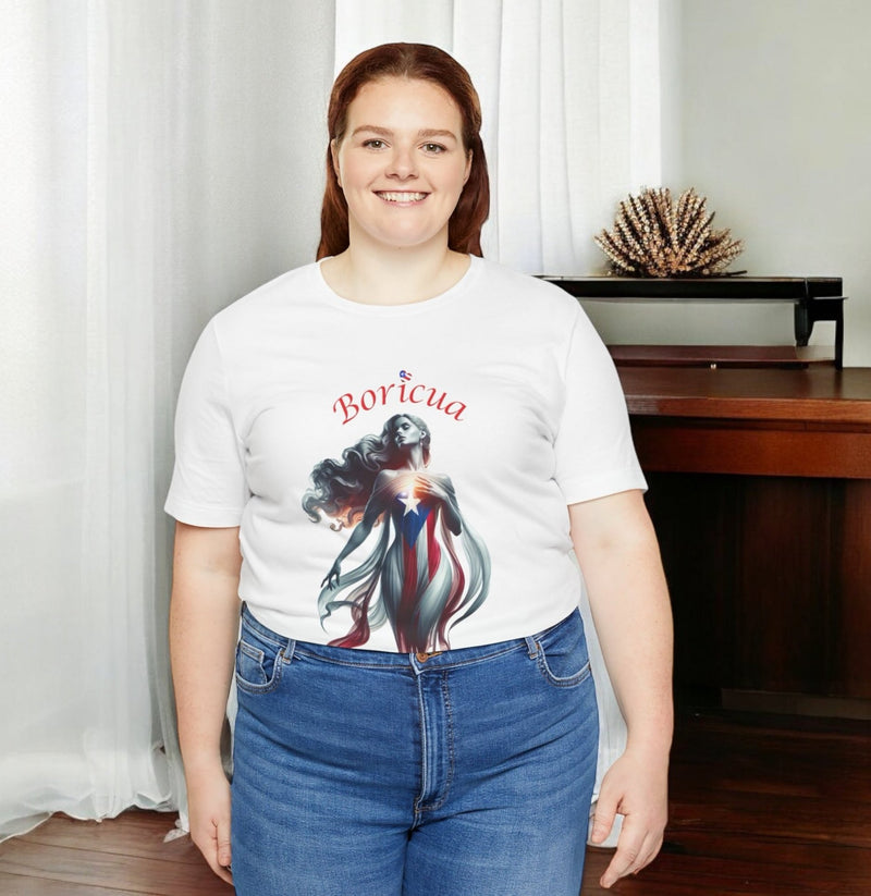 Boricua Jersey Short Sleeve Tee - Puerto Rico Flag, Latina, Borinquen, Soy Puertorriqueña, Orgullosa Boricua