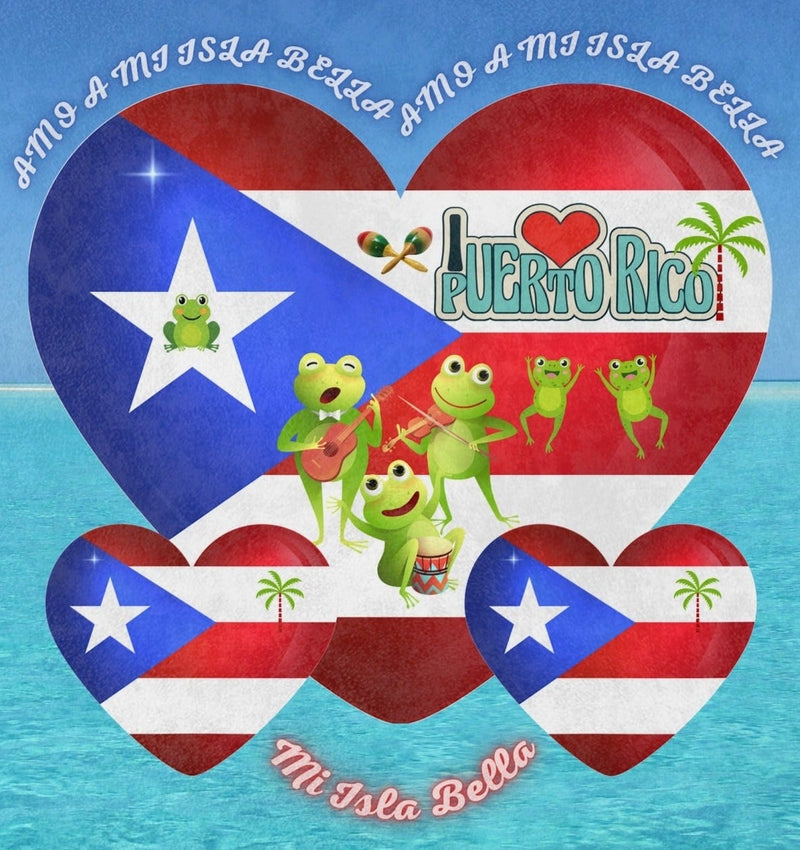 I Love Puerto Rico WEEEEEPA!, Amo A Mi Isla Bella, light blanket- PUERTO RICO, Boricua