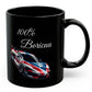 100 % Boricua Sports-car Black Mug 11oz -🇵🇷✨Puerto Rico flag -