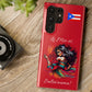 Galaxy "Lo Mio Es Salsa'nama" Red Slim Cases - Puerto Rico Flag 🇵🇷🥁 - Weeeepa!