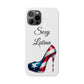 Puerto Rico Flag Sexy Latina Stiletto White Slim Phone Cases - Rico Flag 🇵🇷🥁  -Weeeepa!, Puertoriquena