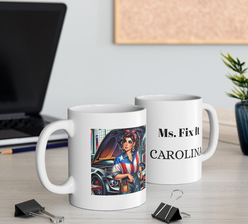 Personalized - Ms. Fix It Puerto Rican Pride Mug - Weeepa!