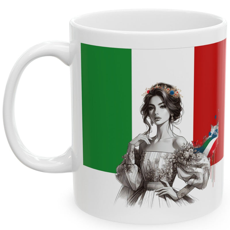 Italian Princess Mug 11oz - Italian Flag Mug