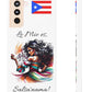 Galaxy "Lo Mio Es Salsa'nama" White Slim Cases - Puerto Rico Flag 🇵🇷🥁 - Weeeepa!