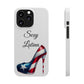 Puerto Rico Flag Sexy Latina Stiletto White Slim Phone Cases - Rico Flag 🇵🇷🥁  -Weeeepa!, Puertoriquena