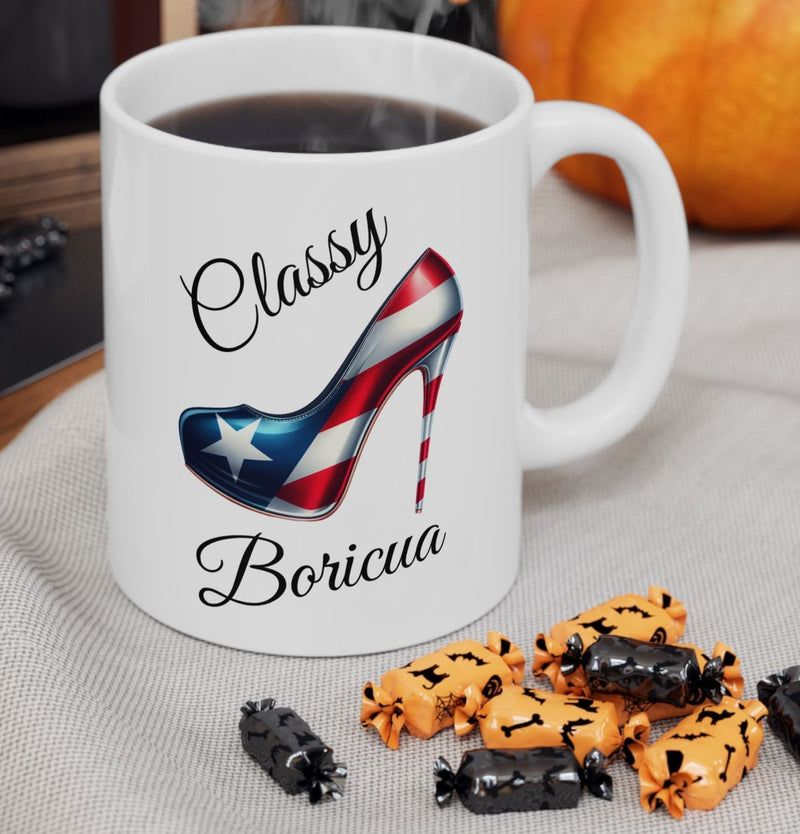 Stiletto Mug - Puerto Rico Flag Classy Boricua - 11oz