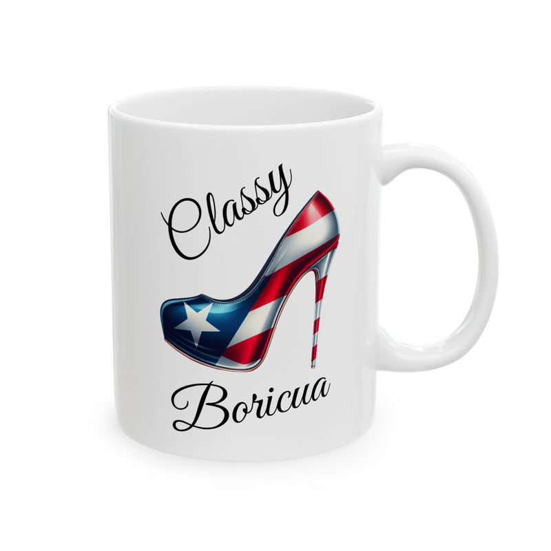 Stiletto Mug - Puerto Rico Flag Classy Boricua - 11oz