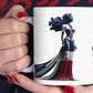 DOMINICAN BACHATA QUEEN Mug 11oz - DOMINICAN FLAG, Bachata, DOMINICAN WOMAN, BACHATA DANCE,