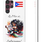 Galaxy "Lo Mio Es Salsa'nama" White Slim Cases - Puerto Rico Flag 🇵🇷🥁 - Weeeepa!