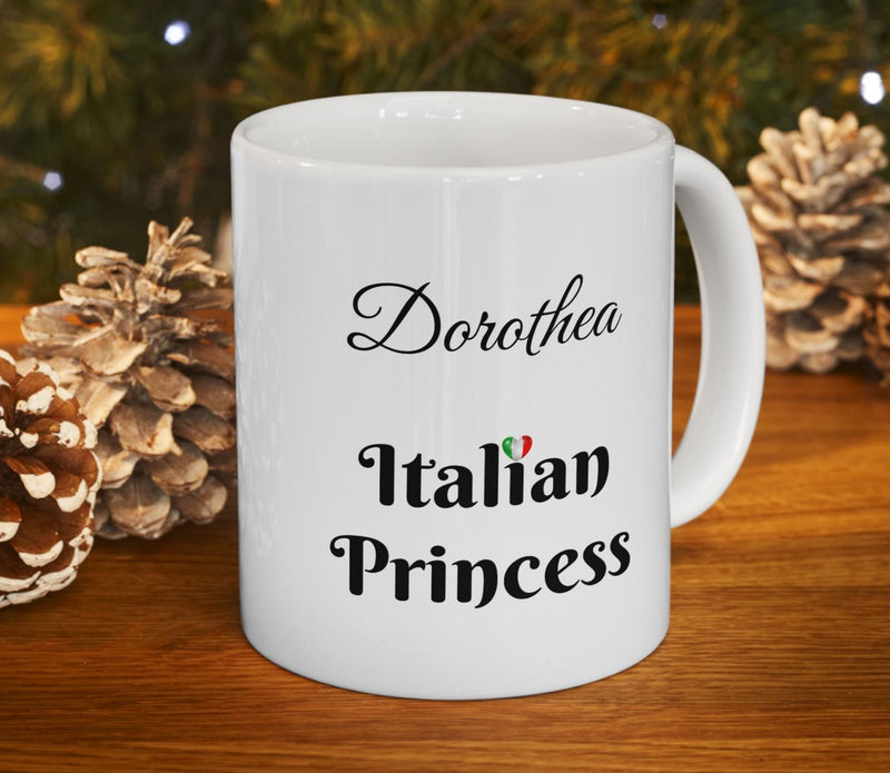 Italian Princess Mug - Personalized Ceramic Mug