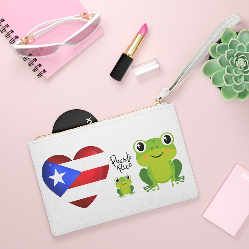 Puerto Rico Flag Coqui- Clutch Bag