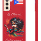 Galaxy "Lo Mio Es Salsa'nama" Red Slim Cases - Puerto Rico Flag 🇵🇷🥁 - Weeeepa!