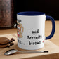 Bookworm Bliss: Cup Reading Mug with Glasses Design - 11oz