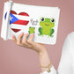 Puerto Rico Flag Coqui- Clutch Bag