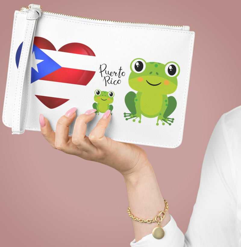 Puerto Rico Flag Coqui- Clutch Bag