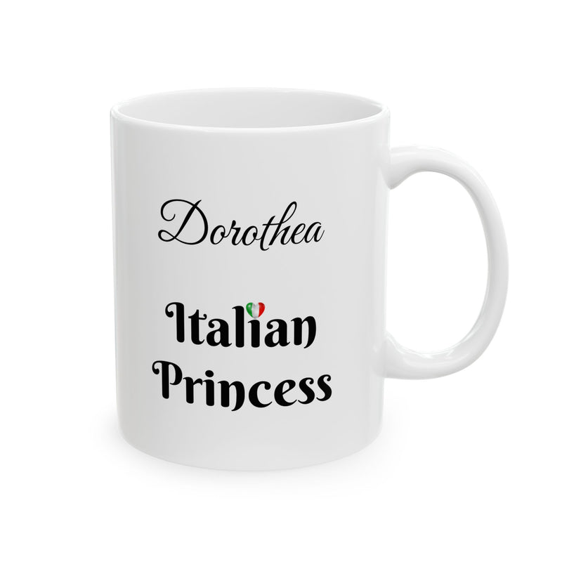 Italian Princess Mug - Personalized Ceramic Mug