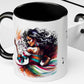 "Lo Mio Es Salsa' Nama" Puerto Rican  🇵🇷🥁 Coffee Mug (11oz) - Boricua, Mulata,Latina, Salsa Dancer,