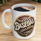 Personalized BASEBALL DAD Mug 11oz - The Ultimate Baseball Dad Mug