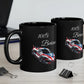 100 % Boricua Sports-car Black Mug 11oz -🇵🇷✨Puerto Rico flag -