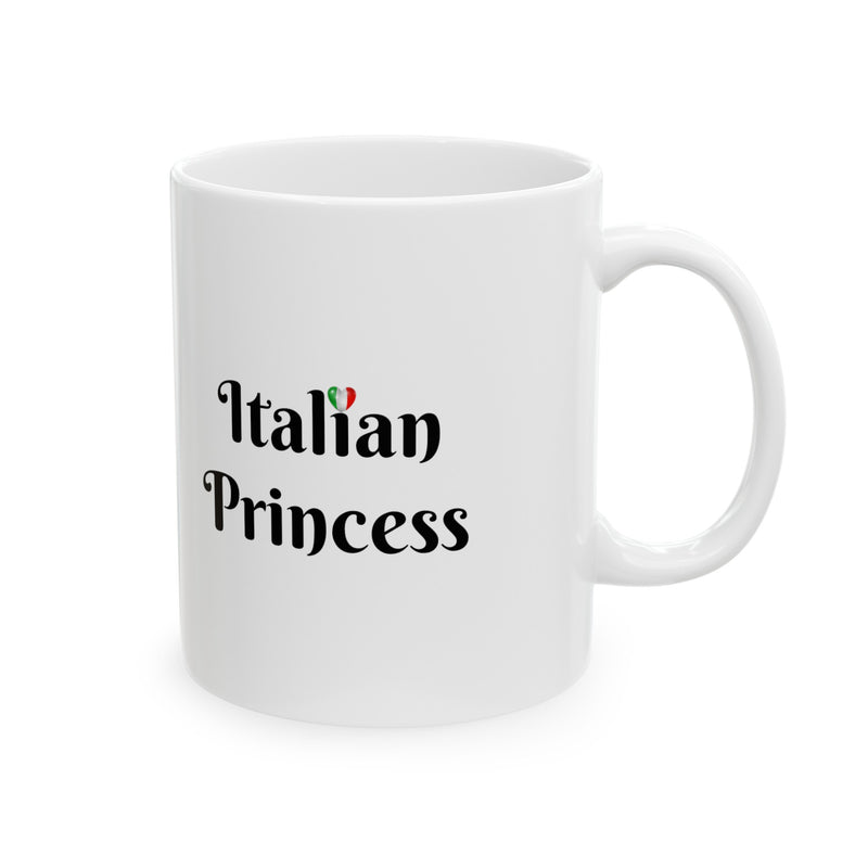 Italian Princess 2 Mug 11oz - Italian Flag Mug, Italian Princess, Italian culture