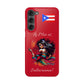 Galaxy "Lo Mio Es Salsa'nama" Red Slim Cases - Puerto Rico Flag 🇵🇷🥁 - Weeeepa!