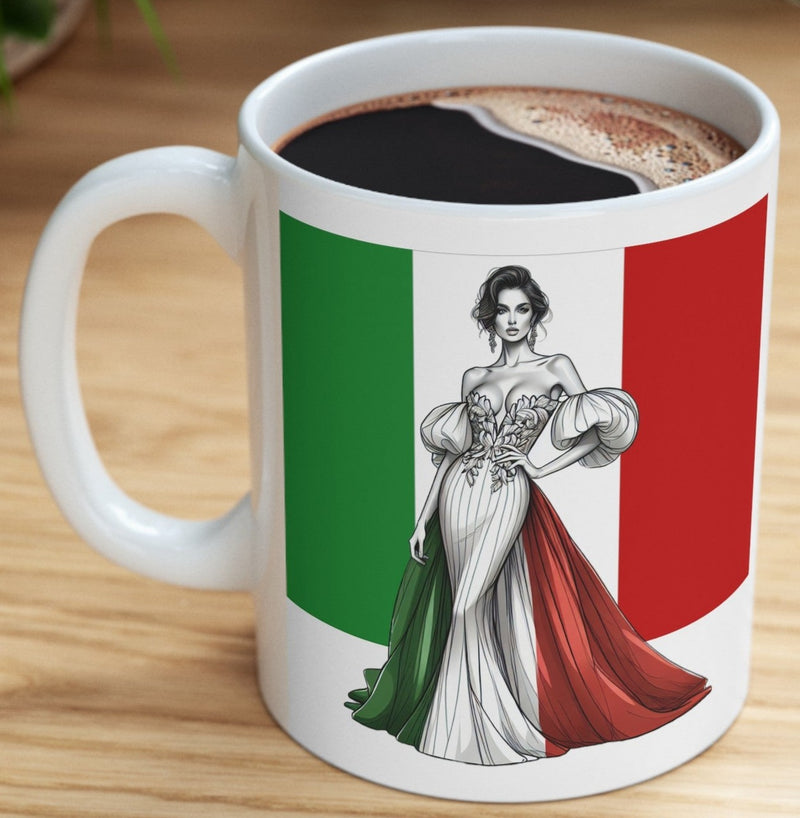 Italian Princess Mug 11oz - Italian Flag Mug