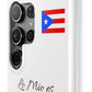 Galaxy "Lo Mio Es Salsa'nama" White Slim Cases - Puerto Rico Flag 🇵🇷🥁 - Weeeepa!