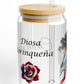 Personalized Diosa Borinqueña Sipper Glass, 16oz - Puerto rico